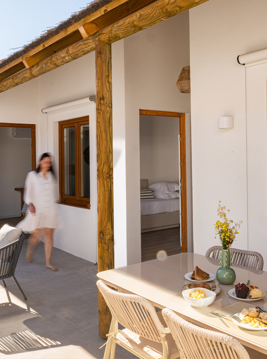 Standard Villa für 2 Erwachsene im Pestana Comporta mit Terrasse, gedecktem Esstisch und offenem Wohnbereich