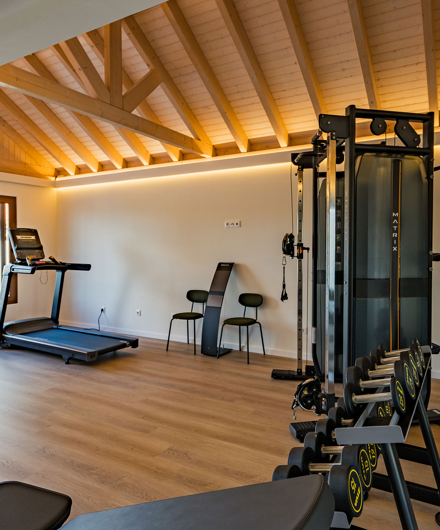 Modern equipped gym in the villas, 5 minutes from Comporta beach, at Pestana Comporta Village Residences