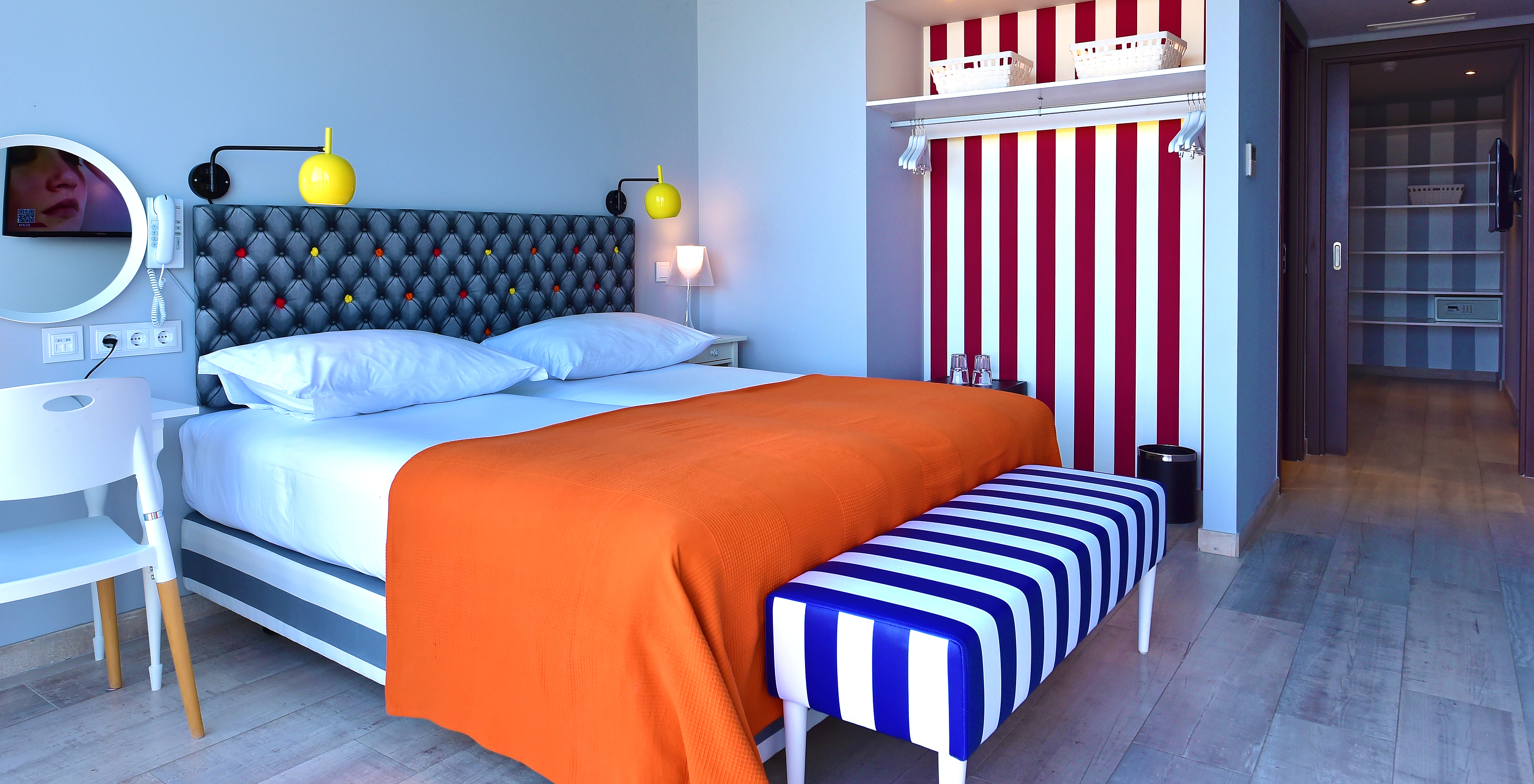 The Deluxe Balcony Sea or Pool View - Exclusive Website of Pestana Alvor South Beach has two single beds together