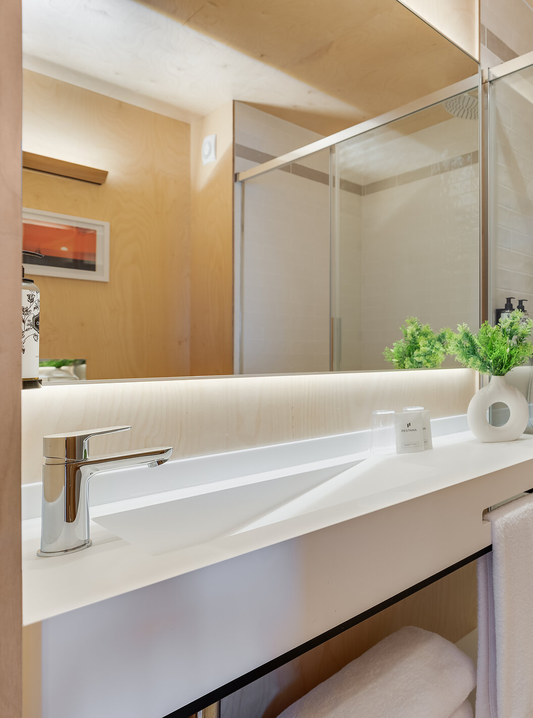 Classic Eco Resort at Pestana Dunas Porto Santo ALL INCLUSIVE featuring a bright bathroom with glass shower