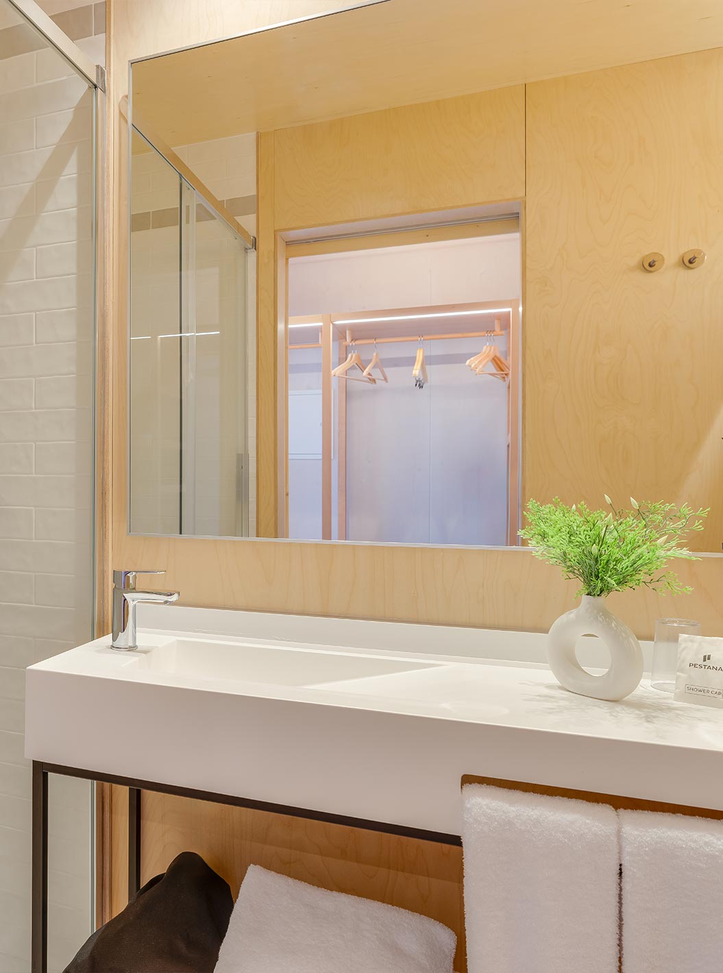 Family Eco Resort at Pestana Dunas Porto Santo ALL INCLUSIVE featuring a bright bathroom with glass shower