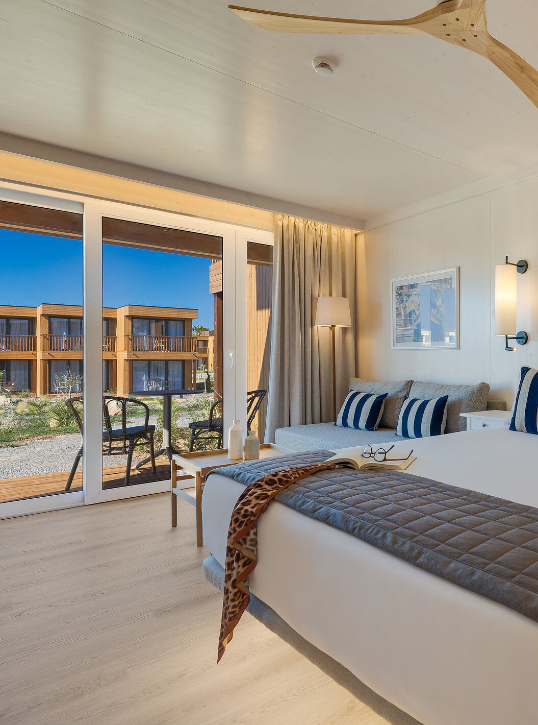 Family Eco Resort at Pestana Dunas Porto Santo ALL INCLUSIVE, bright room with large bed beside balcony