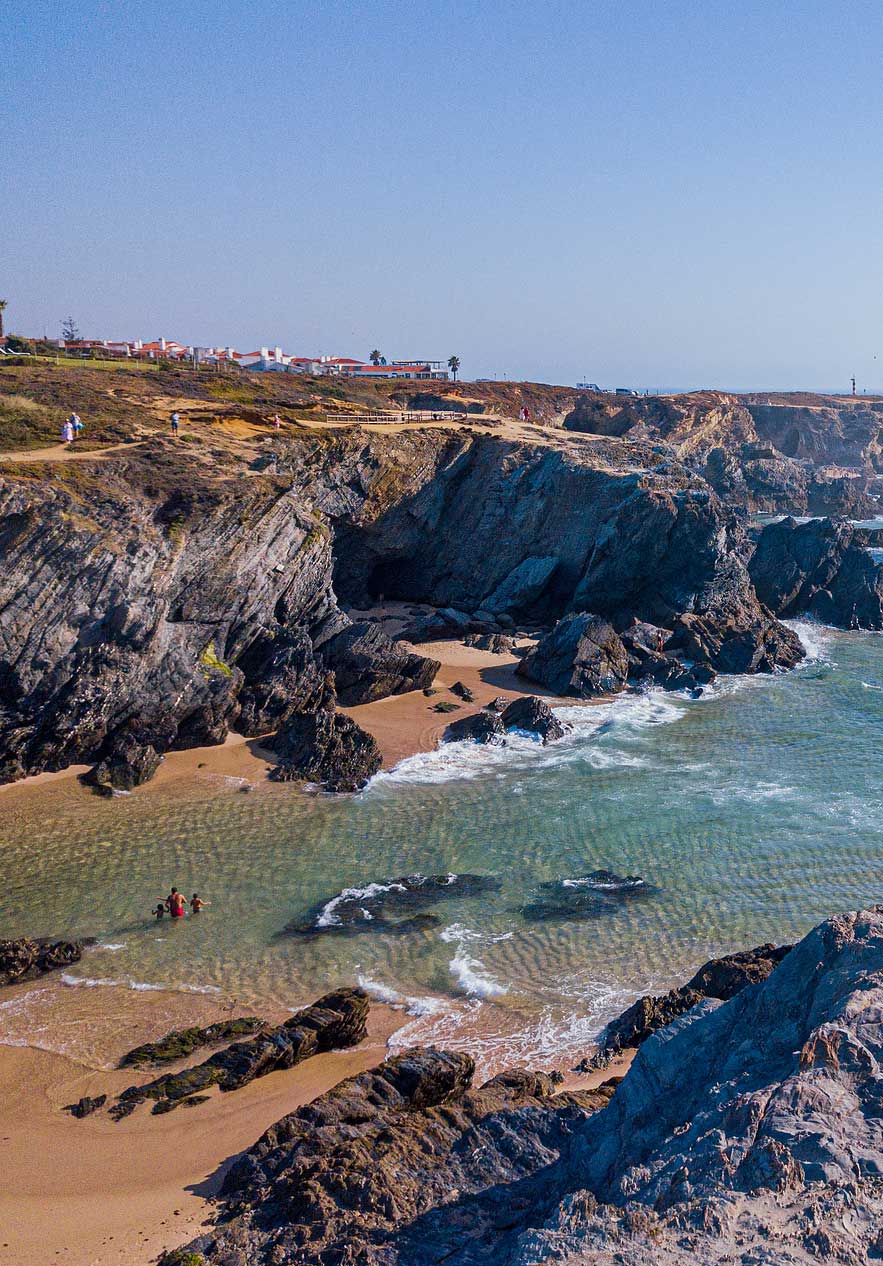 Praia da Samoqueira près de Pestana Porto Covo Village, Hotel no Alentejo avec falaises et criques