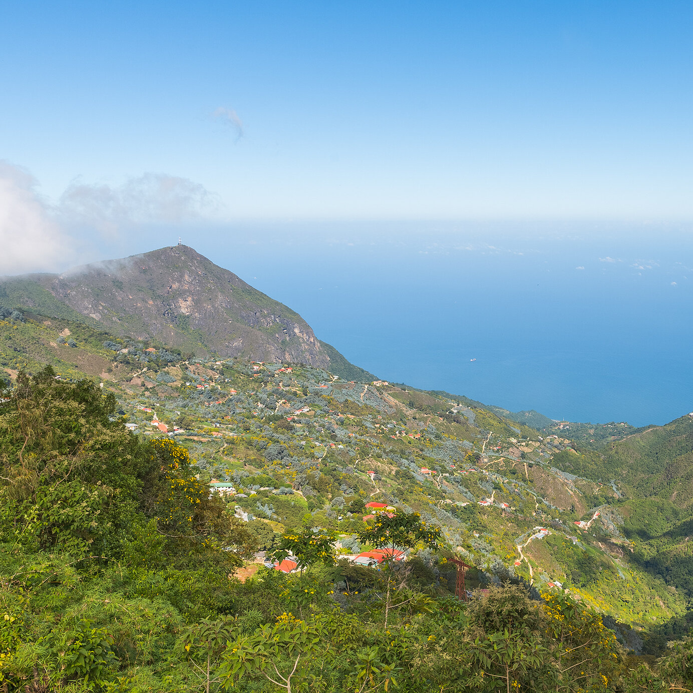 Séjournez dans un hôtel Pestana et explorez la beauté naturelle des montagnes verdoyantes avec vue sur l'océan au Venezuela.