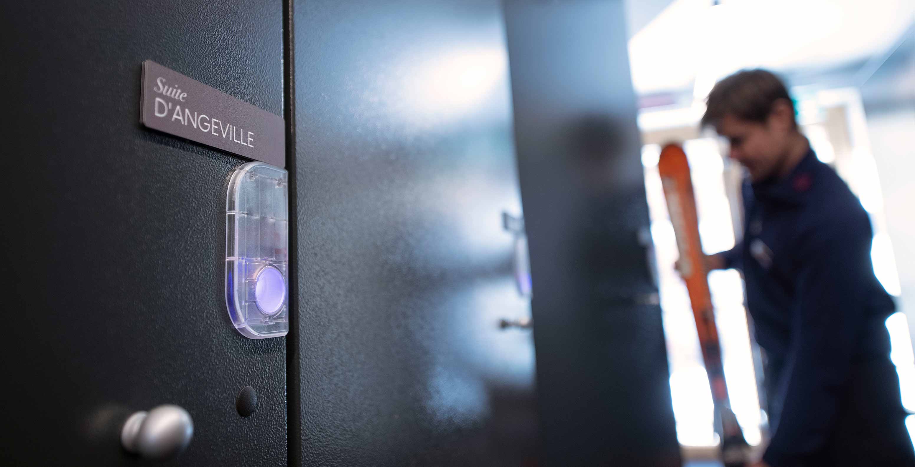 Instalações do Le Massif Courmayeur, Hotel nos Alpes Italianos em Courmayeur para fazer ski, com armário de esquis