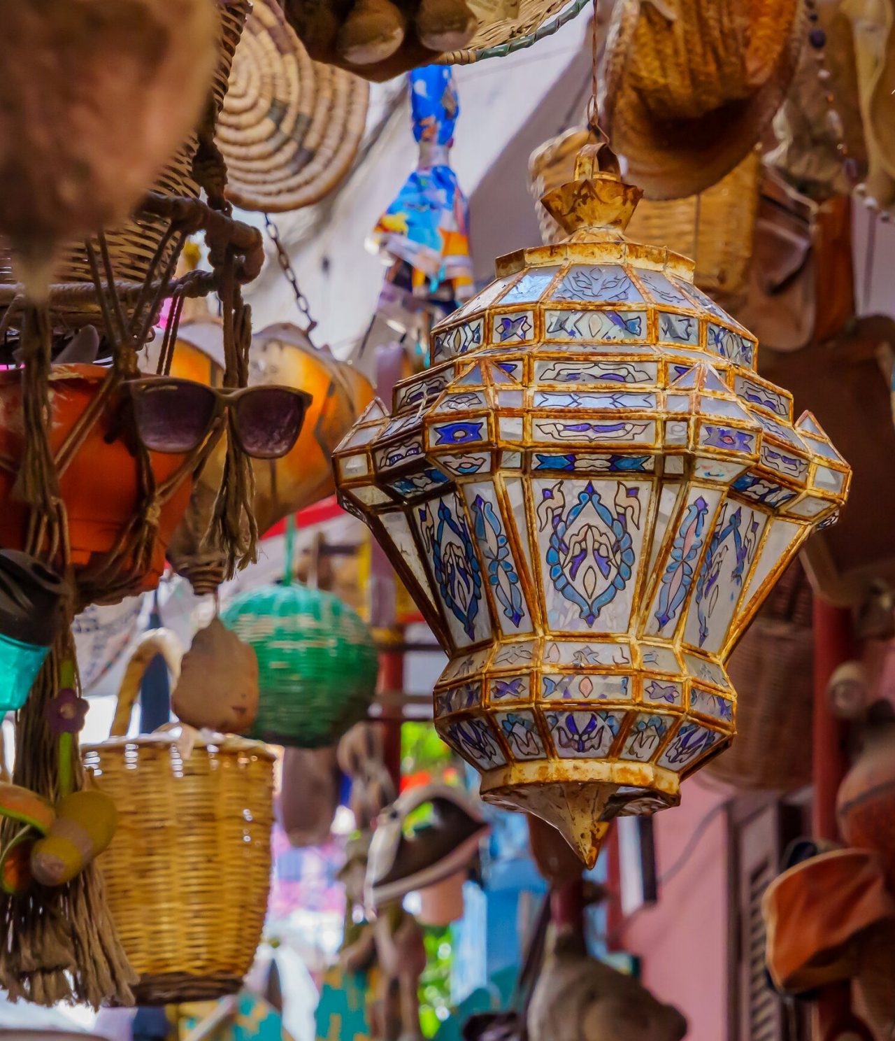 Marvel at true Moroccan culture in all its arts, especially in colorful lamps
