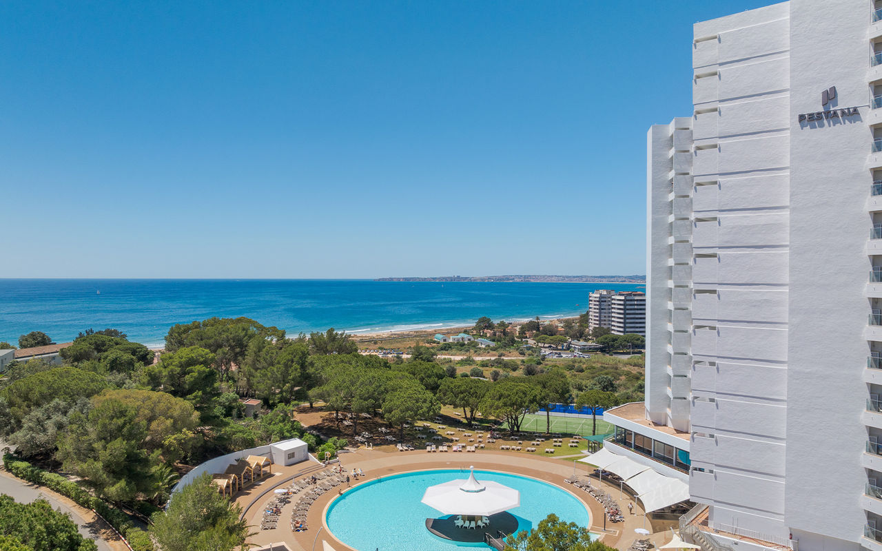 Exterior view of Pestana Blue Alvor Beach, an all-inclusive hotel in the Algarve