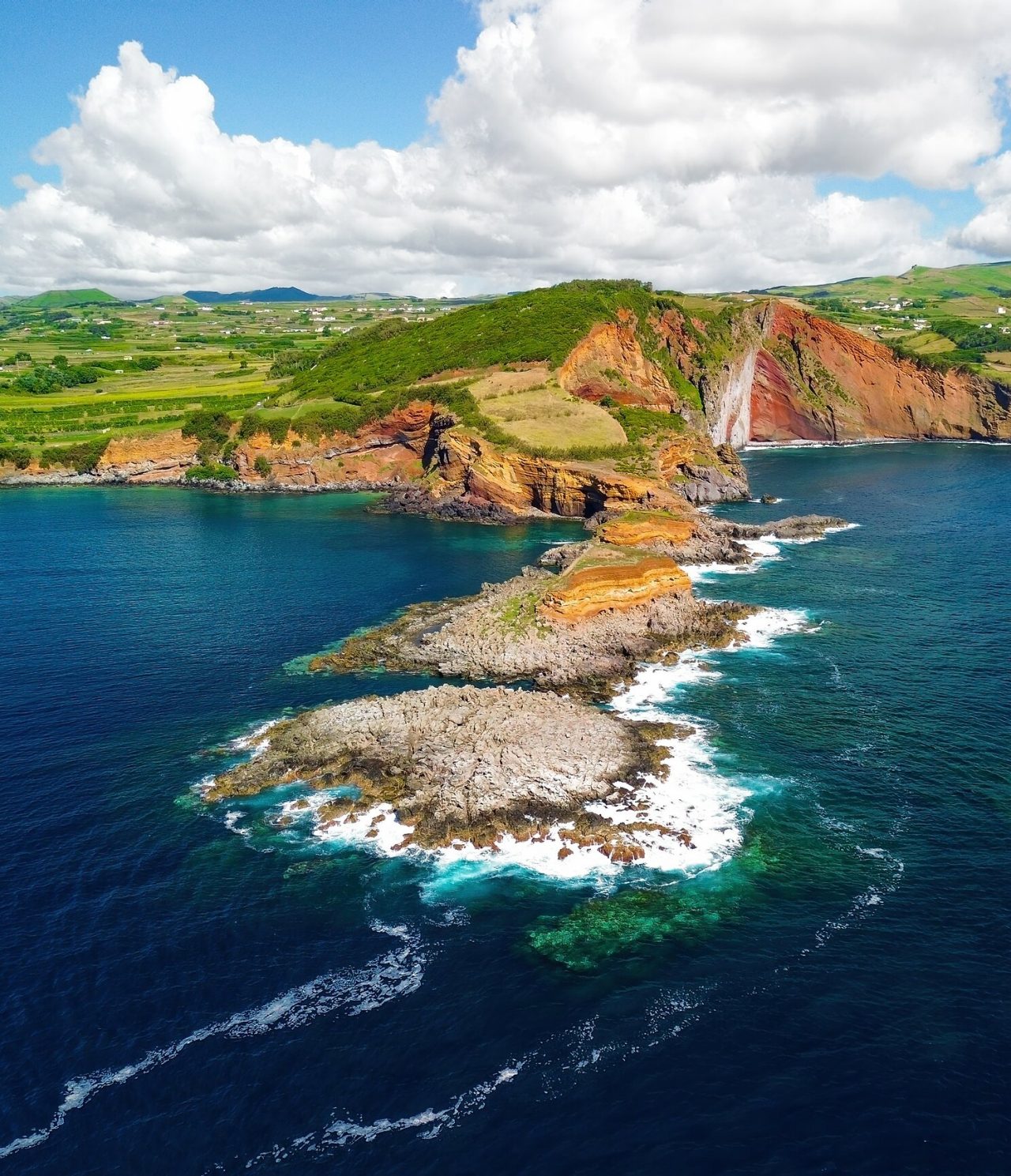 Explore Hotels in the Azores featuring rugged coastal cliffs, green hills and turquoise Atlantic waters