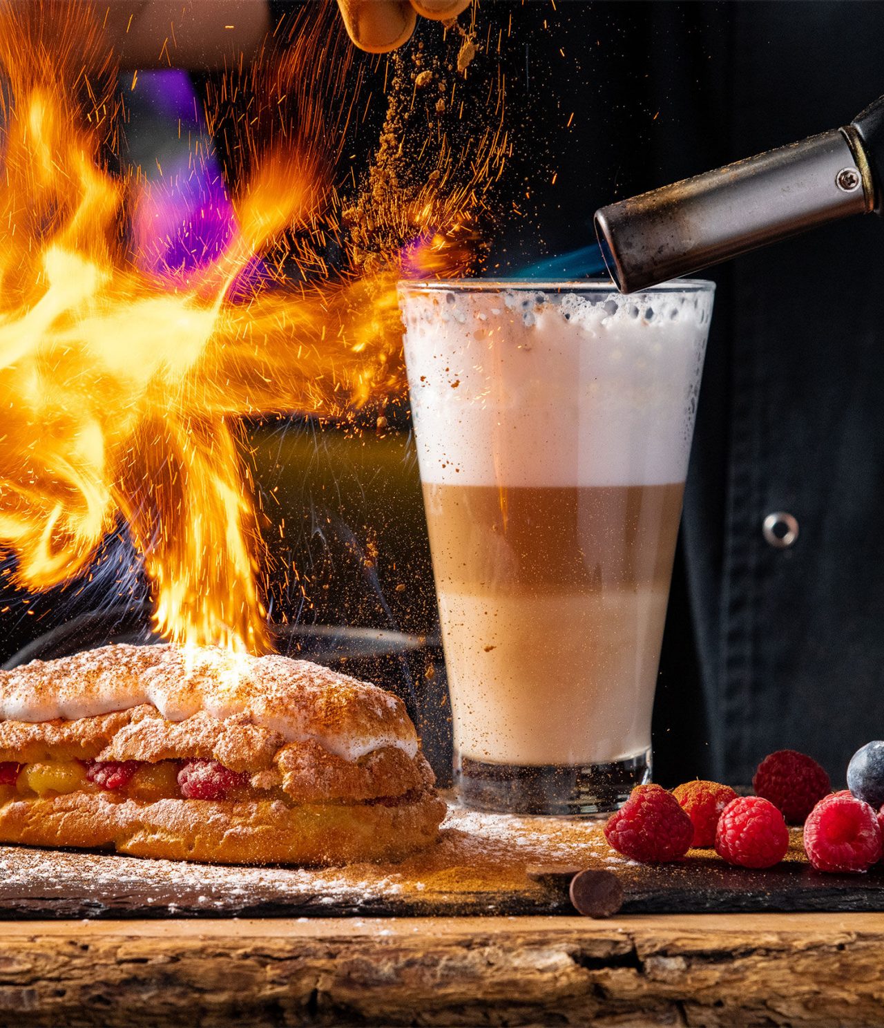 Corner, Historic Hotel in Lisbon, serves desserts and hot drinks like cappuccino
