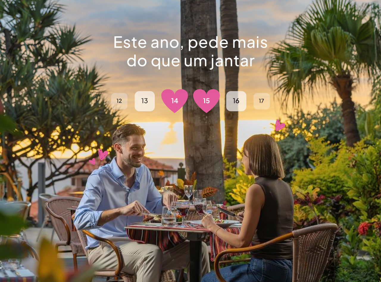 Celebre o Dia dos Namorados com um fim de semana romântico no Pestana