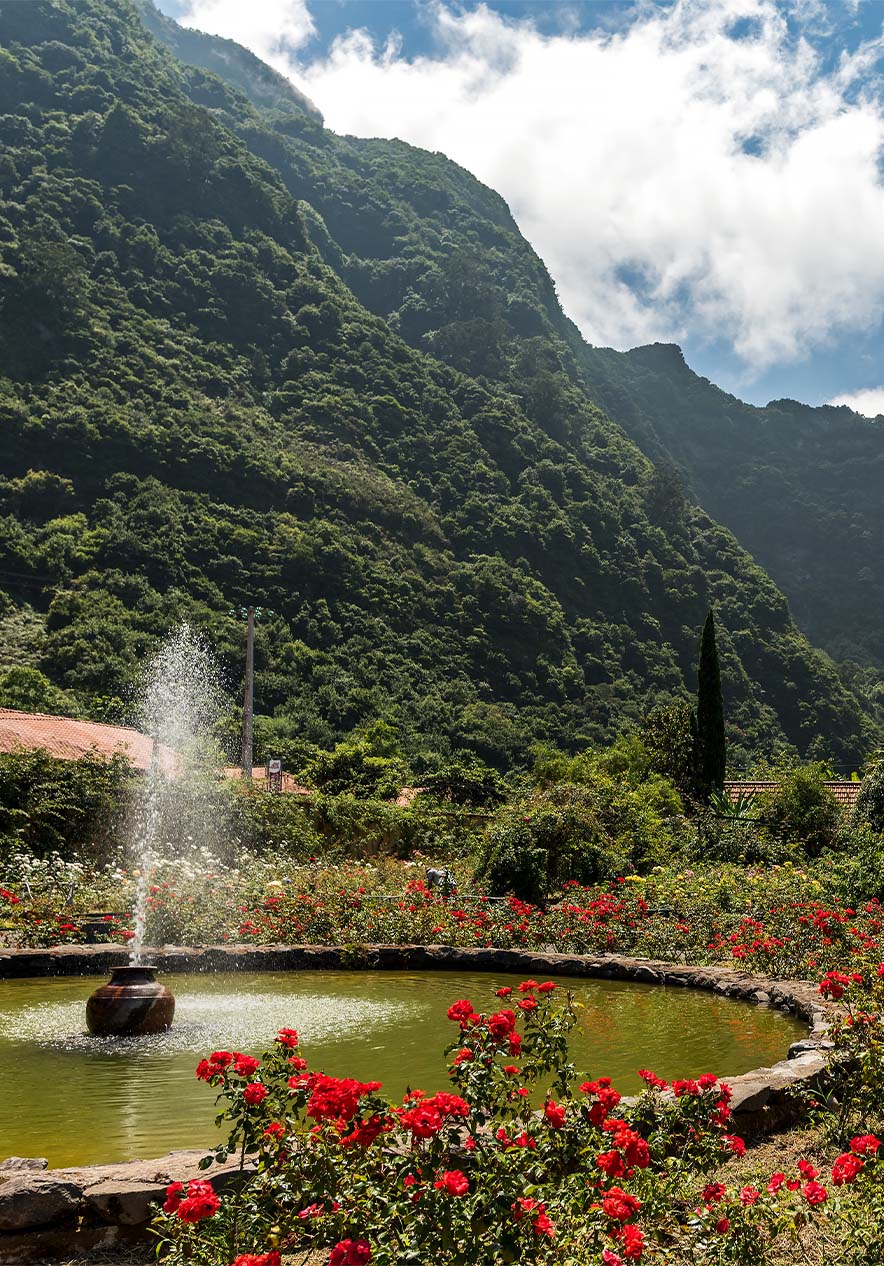 Rose garden at Pestana Quinta do Arco with one of the largest rose gardens in Europe